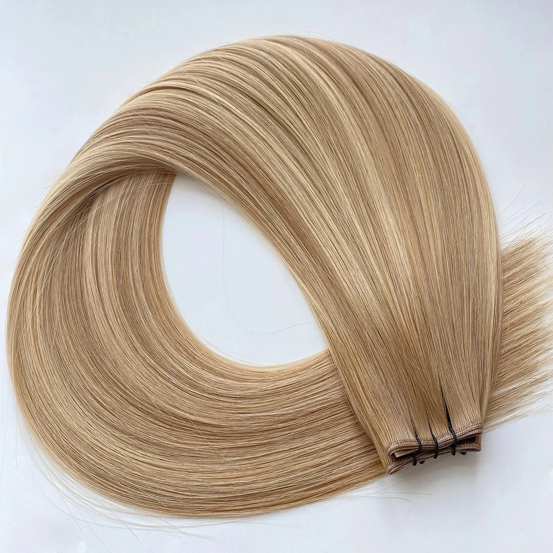 Icy Platinum hair extension weft, shade #1000
