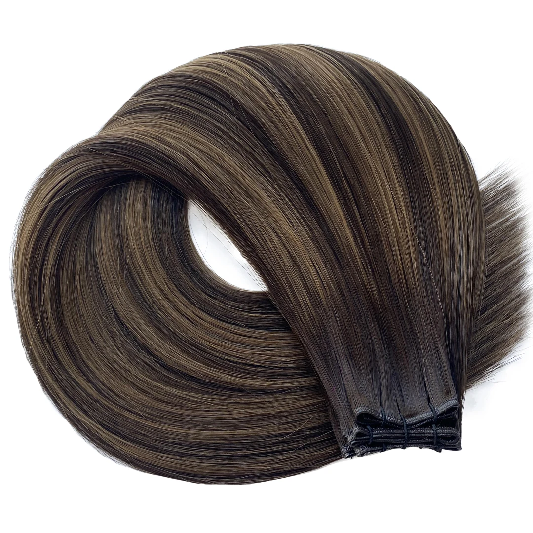Ash Blonde hair extension weft, shade #18