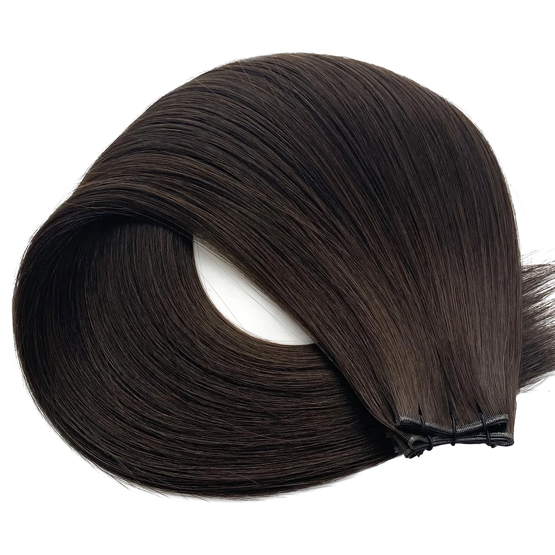 Dark Espresso hair extension weft, shade #2