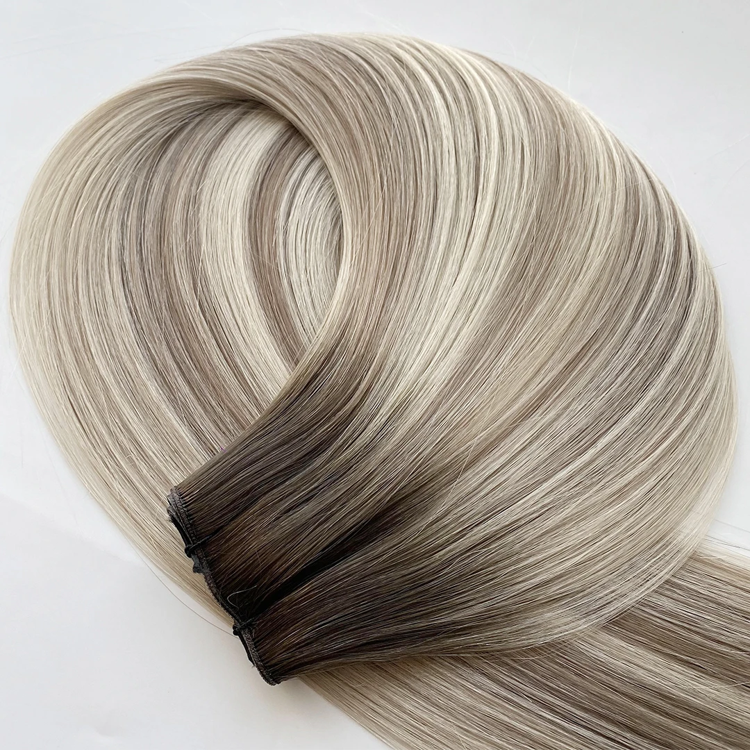 Vanilla Rooted hair extension weft, shade #3/60