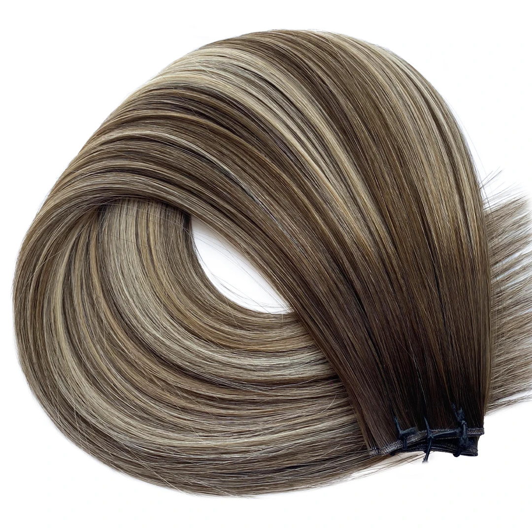 Bronde Balayage hair extension weft, shade #6/24