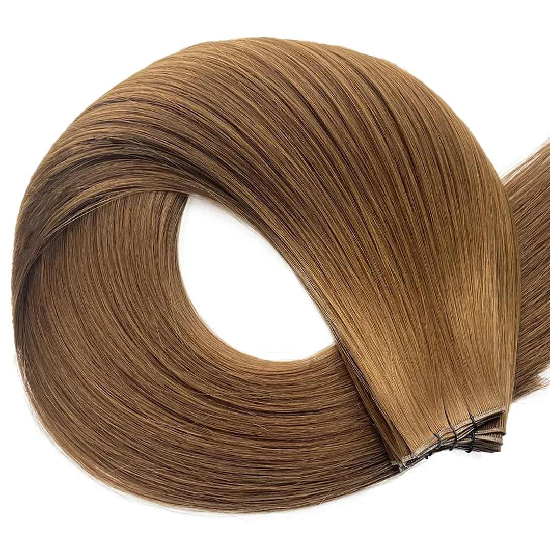 Caramel hair extension weft, shade #8